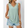 imageAUTOMET Women Summer Tank Top Eyelet Embroidery 2025 Vacation Sleeveless V Neck Loose Fit Shirt Spring Fashion Casual ClothesLightgreen