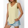 imageAUTOMET Women Summer Tank Top Eyelet Embroidery 2025 Vacation Sleeveless V Neck Loose Fit Shirt Spring Fashion Casual ClothesYellow