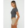 imageAUTOMET Womens 3 Piece Short Sleeve Shirts Basic Going Out Slim Fitted Crop Tops 2025 Summer Y2k ClothesBlack white gray