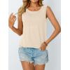 imageAUTOMET Womens Loose Fit Casual Flowy Tank Tops Trendy Sleeveless Summer Tops Clothing Outfits 2025Apricot