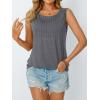 imageAUTOMET Womens Loose Fit Casual Flowy Tank Tops Trendy Sleeveless Summer Tops Clothing Outfits 2025Gray