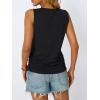 imageAUTOMET Womens Tank Tops 2025 Sleeveless Square Round Neck Ruched Spring Summer Tee Shirts Basic Outfits Trendy ClothesBlack