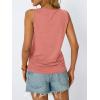 imageAUTOMET Womens Tank Tops 2025 Sleeveless Square Round Neck Ruched Spring Summer Tee Shirts Basic Outfits Trendy ClothesCoral