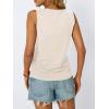 imageAUTOMET Womens Tank Tops 2025 Sleeveless Square Round Neck Ruched Spring Summer Tee Shirts Basic Outfits Trendy ClothesCream