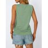 imageAUTOMET Womens Tank Tops 2025 Sleeveless Square Round Neck Ruched Spring Summer Tee Shirts Basic Outfits Trendy ClothesGreen