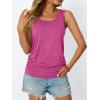 imageAUTOMET Womens Tank Tops 2025 Sleeveless Square Round Neck Ruched Spring Summer Tee Shirts Basic Outfits Trendy ClothesHotpink