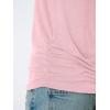 imageAUTOMET Womens Tank Tops 2025 Sleeveless Square Round Neck Ruched Spring Summer Tee Shirts Basic Outfits Trendy ClothesPink