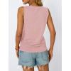 imageAUTOMET Womens Tank Tops 2025 Sleeveless Square Round Neck Ruched Spring Summer Tee Shirts Basic Outfits Trendy ClothesPink