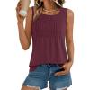 imageAUTOMET Womens Loose Fit Casual Flowy Tank Tops Trendy Sleeveless Summer Tops Clothing Outfits 2025Wine