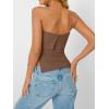 imageAUTOMET Going Out Tube Tops for Women 2025 Trendy Summer Off Shoulder Backless Cute Work Shirts Vacation Top Y2k OutfitsBrown