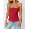 imageAUTOMET Going Out Tube Tops for Women 2025 Trendy Summer Off Shoulder Backless Cute Work Shirts Vacation Top Y2k OutfitsRed