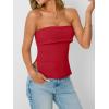 imageAUTOMET Going Out Tube Tops for Women 2025 Trendy Summer Off Shoulder Backless Cute Work Shirts Vacation Top Y2k OutfitsRed