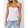 imageAUTOMET Going Out Tube Tops for Women 2025 Trendy Summer Off Shoulder Backless Cute Work Shirts Vacation Top Y2k OutfitsWhite
