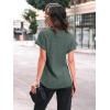 imageAUTOMET Women Shirts Summer Sweaters Regular Fit Short Sleeve Tunic Tops 2025 Dressy Casual Business BlousesGreen