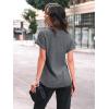 imageAUTOMET Women Shirts Summer Sweaters Regular Fit Short Sleeve Tunic Tops 2025 Dressy Casual Business BlousesGrey