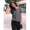 imageAUTOMET Women Shirts Summer Sweaters Regular Fit Short Sleeve Tunic Tops 2025 Dressy Casual Business BlousesGrey