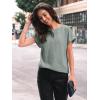 imageAUTOMET Women Shirts Summer Sweaters Regular Fit Short Sleeve Tunic Tops 2025 Dressy Casual Business BlousesLightgreen