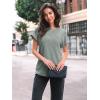 imageAUTOMET Women Shirts Summer Sweaters Regular Fit Short Sleeve Tunic Tops 2025 Dressy Casual Business BlousesLightgreen
