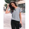 imageAUTOMET Women Shirts Summer Sweaters Regular Fit Short Sleeve Tunic Tops 2025 Dressy Casual Business BlousesLightgrey