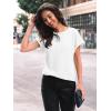imageAUTOMET Women Shirts Summer Sweaters Regular Fit Short Sleeve Tunic Tops 2025 Dressy Casual Business BlousesWhite