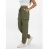 imageAUTOMET Womens Sweatpants Cargo Fleece Lined Baggy Athletic Jogger with Pockets 2025 Casual Trendy Pants Fall OutfitsArmy Green