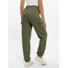 imageAUTOMET Womens Sweatpants Cargo Fleece Lined Baggy Athletic Jogger with Pockets 2025 Casual Trendy Pants Fall OutfitsArmy Green
