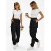 imageAUTOMET Womens Sweatpants Cargo Fleece Lined Baggy Athletic Jogger with Pockets 2025 Casual Trendy Pants Fall OutfitsBlack
