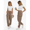 imageAUTOMET Womens Sweatpants Cargo Fleece Lined Baggy Athletic Jogger with Pockets 2025 Casual Trendy Pants Fall OutfitsCoffee