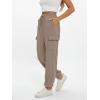 imageAUTOMET Womens Sweatpants Cargo Fleece Lined Baggy Athletic Jogger with Pockets 2025 Casual Trendy Pants Fall OutfitsCoffee Grey
