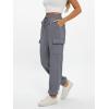 imageAUTOMET Womens Sweatpants Cargo Fleece Lined Baggy Athletic Jogger with Pockets 2025 Casual Trendy Pants Fall OutfitsDark Grey