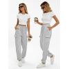 imageAUTOMET Womens Sweatpants Cargo Fleece Lined Baggy Athletic Jogger with Pockets 2025 Casual Trendy Pants Fall OutfitsGrey