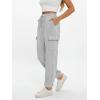 imageAUTOMET Womens Sweatpants Cargo Fleece Lined Baggy Athletic Jogger with Pockets 2025 Casual Trendy Pants Fall OutfitsGrey