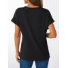 imageAUTOMET Short Sleeve V Neck T Shirts Womens Cap Sleeve Summer Casual Dressy TopsBlack