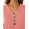imageAUTOMET Short Sleeve V Neck T Shirts Womens Cap Sleeve Summer Casual Dressy TopsCoral