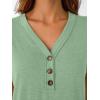 imageAUTOMET Short Sleeve V Neck T Shirts Womens Cap Sleeve Summer Casual Dressy TopsLight Green