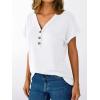 imageAUTOMET Short Sleeve V Neck T Shirts Womens Cap Sleeve Summer Casual Dressy TopsWhite