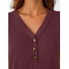 imageAUTOMET Short Sleeve V Neck T Shirts Womens Cap Sleeve Summer Casual Dressy TopsWine