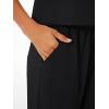 imageAUTOMET Womens 2 Piece Lounge Set Casual Cap Sleeve Top Wide Leg Pants Summer Vacation OutfitsBlack