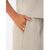 imageAUTOMET Womens 2 Piece Mock Neck Matching Summer Tracksuit Set Sleeveless Tank Top Wide Leg Crop Pant SetsBeige