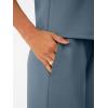 imageAUTOMET Womens 2 Piece Mock Neck Matching Summer Tracksuit Set Sleeveless Tank Top Wide Leg Crop Pant SetsBlue Grey
