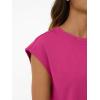 imageAUTOMET Womens Crew Neck Two Piece short Sets Cap Sleeve Drawstring Summer Sweatsuit with PocketHot Pink