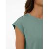 imageAUTOMET Womens Crew Neck Two Piece short Sets Cap Sleeve Drawstring Summer Sweatsuit with PocketSage Green