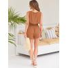 imageAUTOMET Womens Summer 2 Piece Outfits Shorts Sets Sleeveless Round Neck Crop Tank Top and High Waisted Short with PocketsLightbrown