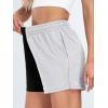 imageAUTOMET Womens Sweat Shorts Casual Summer Drawstring Comfy Elastic High Waist Running Clothes with PocketsBlackgrey