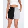 imageAUTOMET Womens Sweat Shorts Casual Summer Drawstring Comfy Elastic High Waist Running Clothes with PocketsBlackgrey