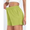 imageAUTOMET Womens Sweat Shorts Casual Summer Drawstring Comfy Elastic High Waist Running Clothes with PocketsGrassgreen