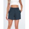 imageAUTOMET Womens Sweat Shorts Casual Summer Drawstring Comfy Elastic High Waist Running Clothes with PocketsNavy