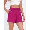 imageAUTOMET Womens Sweat Shorts Casual Summer Drawstring Comfy Elastic High Waist Running Clothes with PocketsRosered