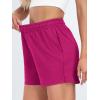 imageAUTOMET Womens Sweat Shorts Casual Summer Drawstring Comfy Elastic High Waist Running Clothes with PocketsRosered