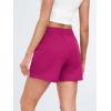 imageAUTOMET Womens Sweat Shorts Casual Summer Drawstring Comfy Elastic High Waist Running Clothes with PocketsRosered